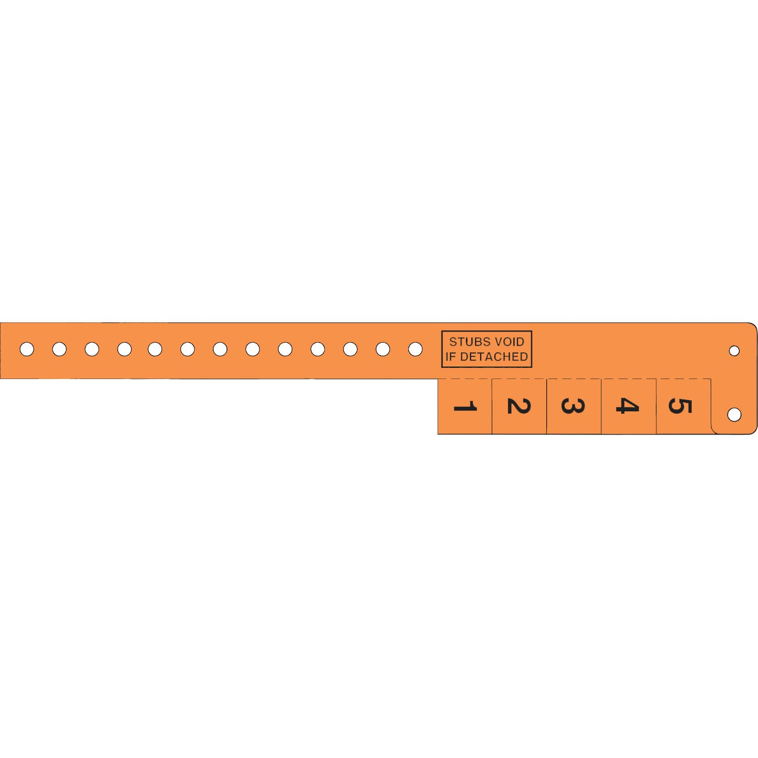 Multi-Tab Vinyl Wristband with 5 Tabs 7