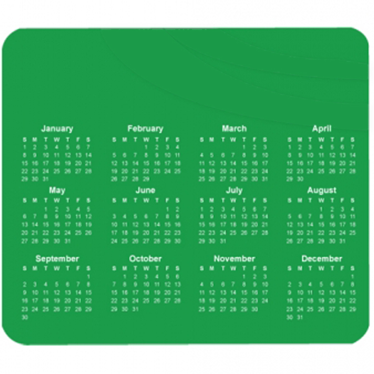 2026 Custom Horizontal Calendar Mouse Pad 10
