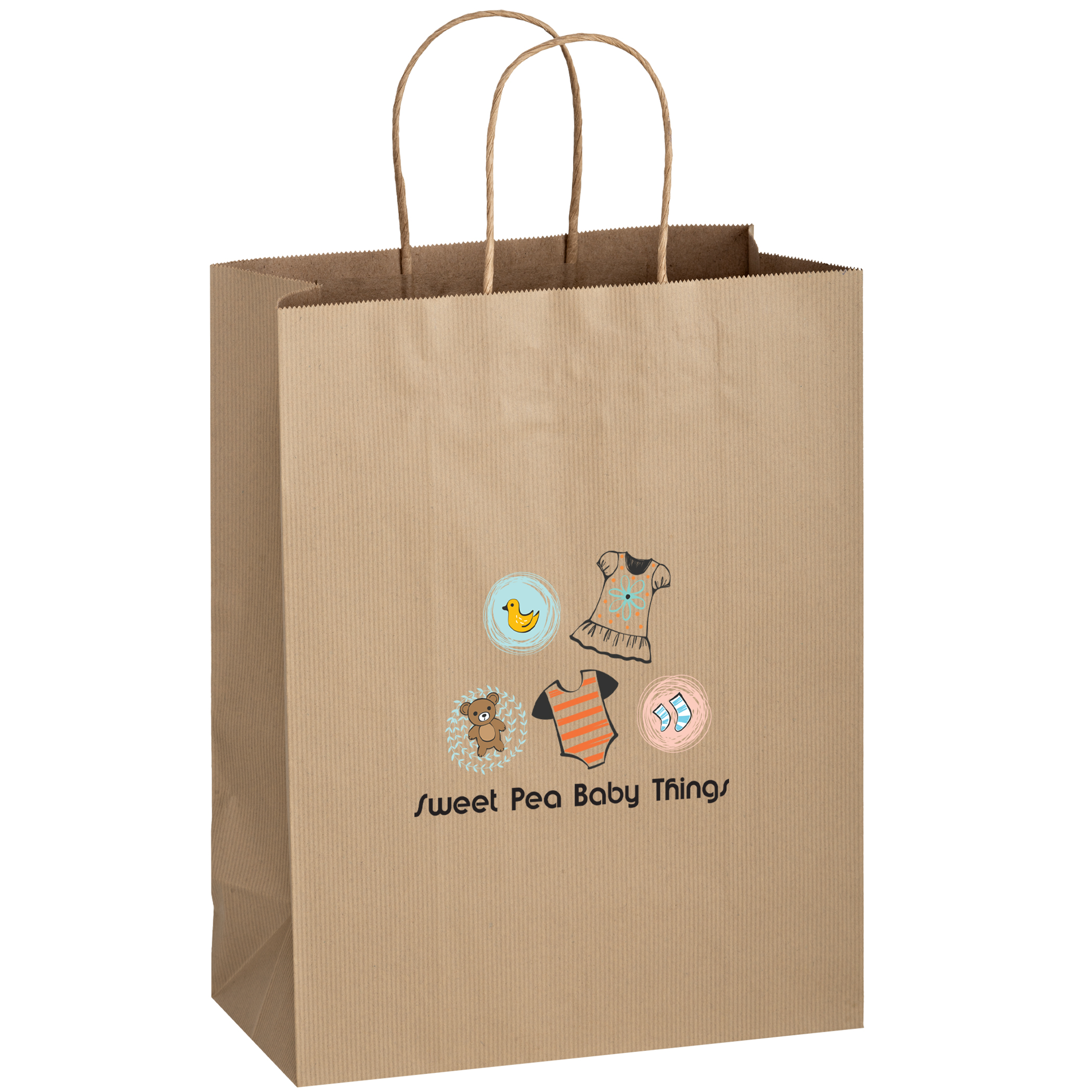 Matte Color Paper Shopper with Twisted Paper Handles 14