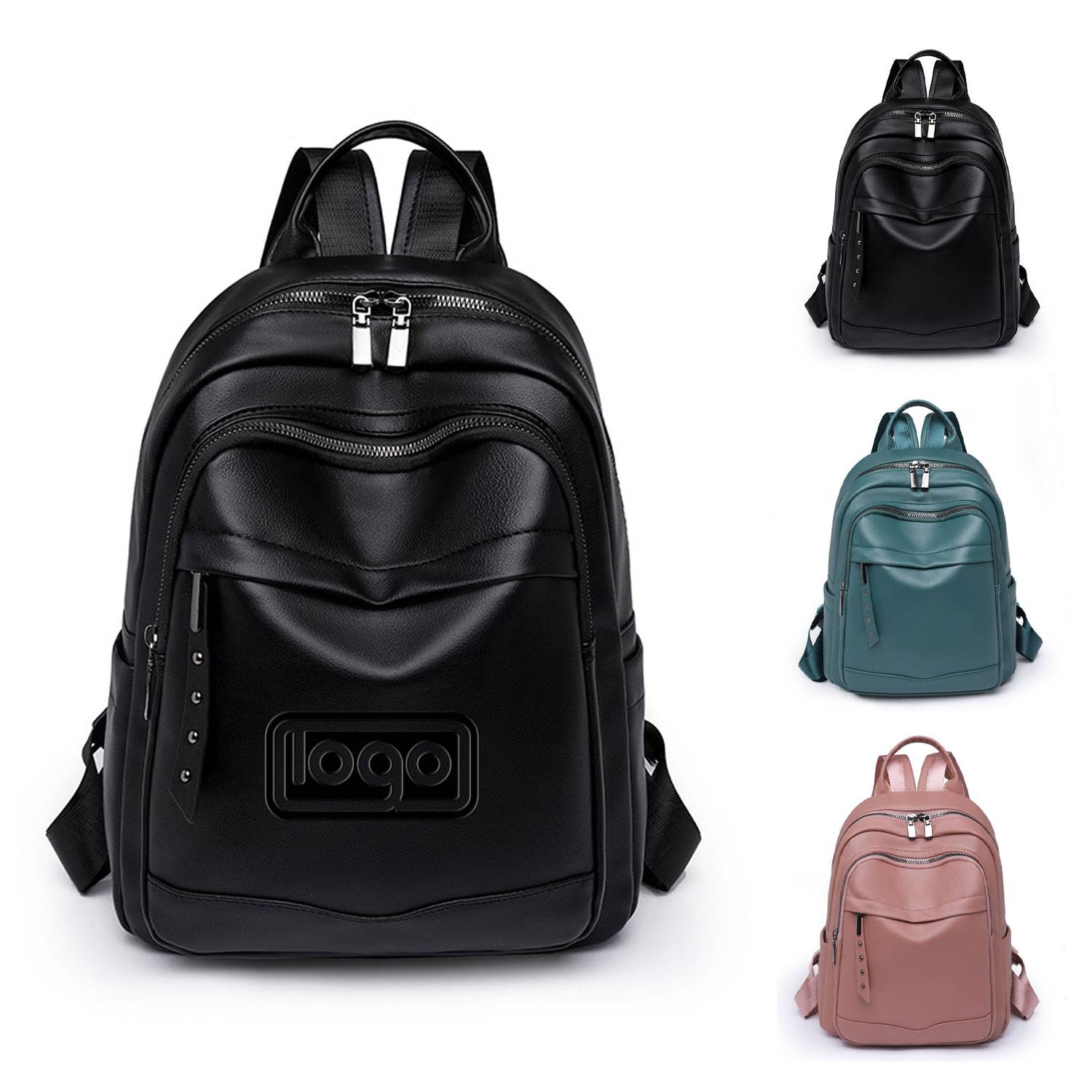PU Soft Leather Backpack 1