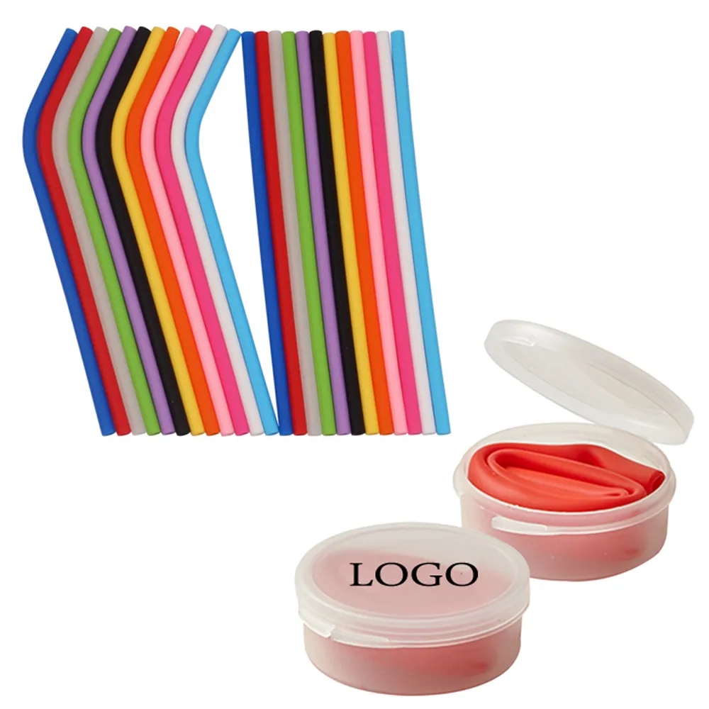 Silicone Straw with Plastic Case 2