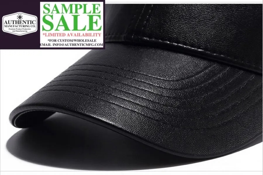 Factory Sample PU Leather Dad Hat for Men 7