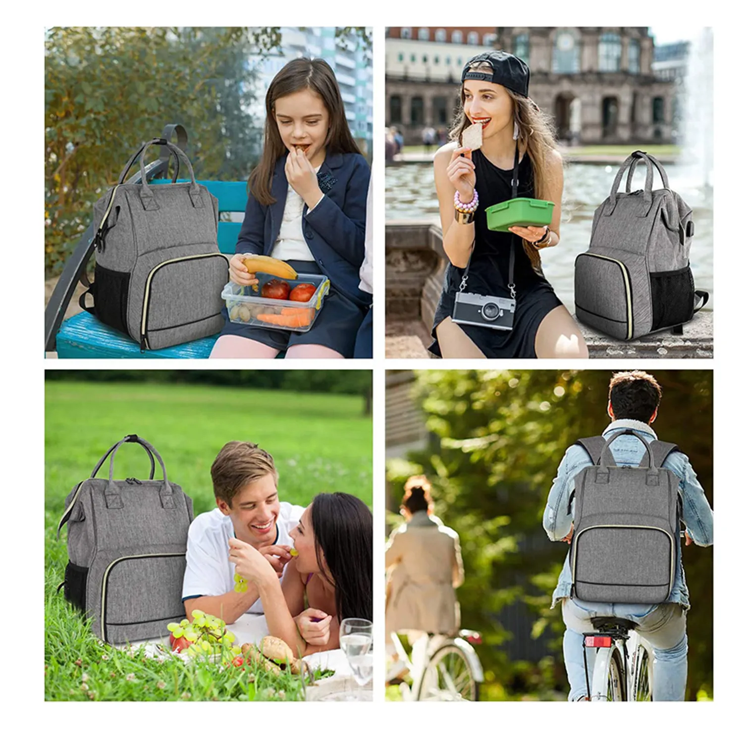 Insulated Cooler Backpack With Usb Port 5