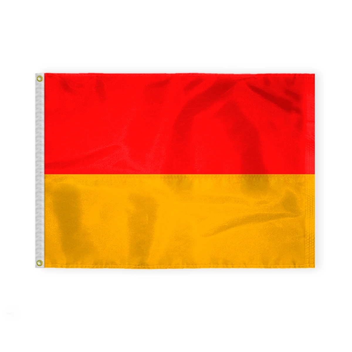 2.5'x3.3' 1ply Nylon Red and Yellow Beach Safety Flag - Sewn 1