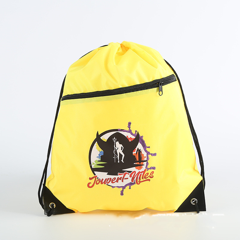 Drawstring Bag with Zipper 3