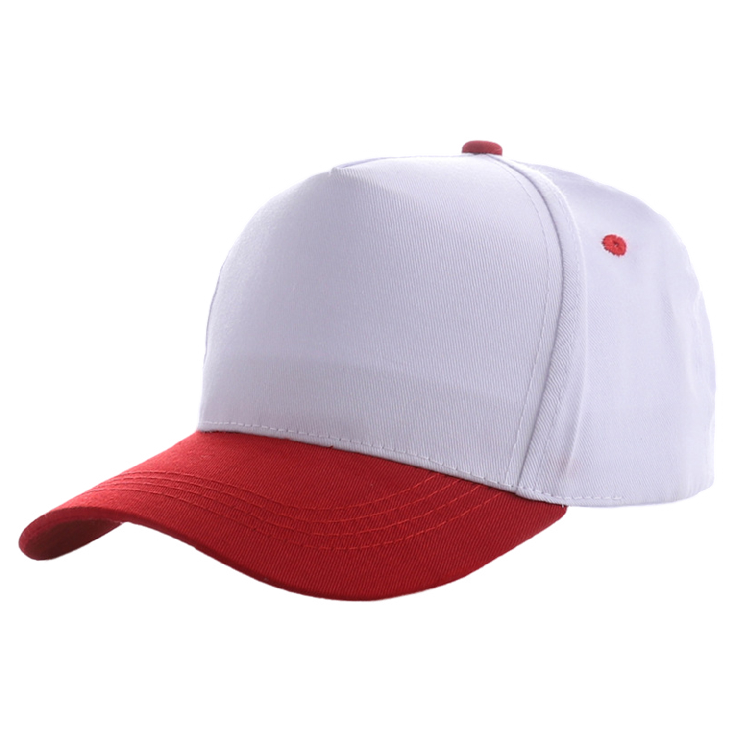 Two-Tone Structured 5 Panel Cotton Baseball Cap 3
