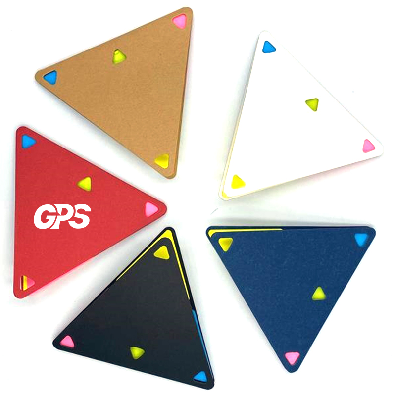 4 1/8 " Triangular Multi-Color Sticky Notes 1