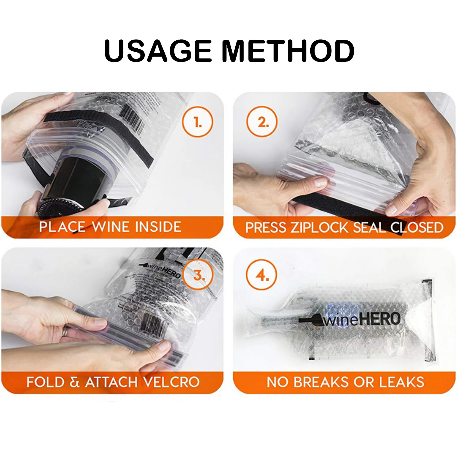 Leakproof Travel Wine Gift Bag with PVC Bubble Protection 3