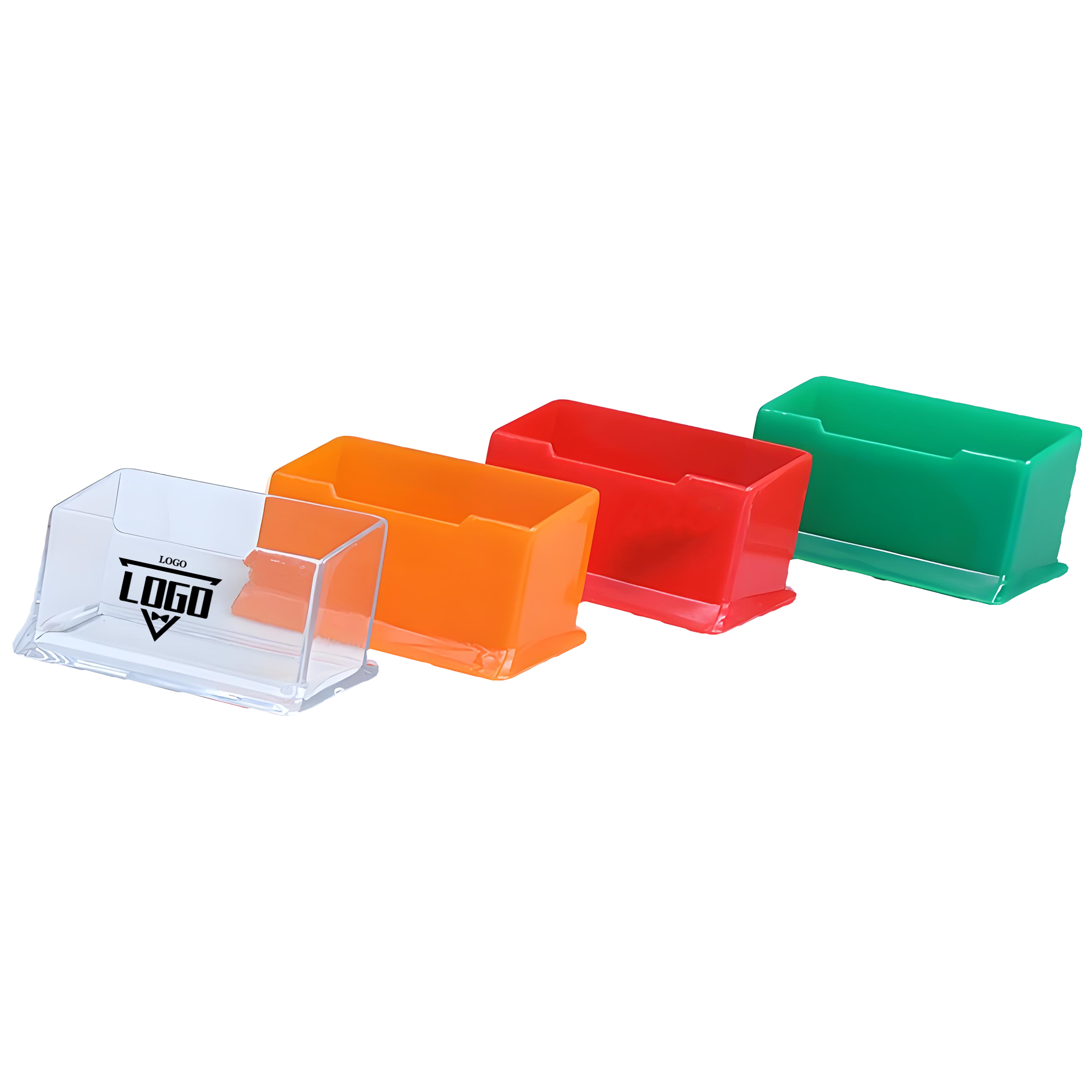 Plastic Business Card Holder for Desk 2