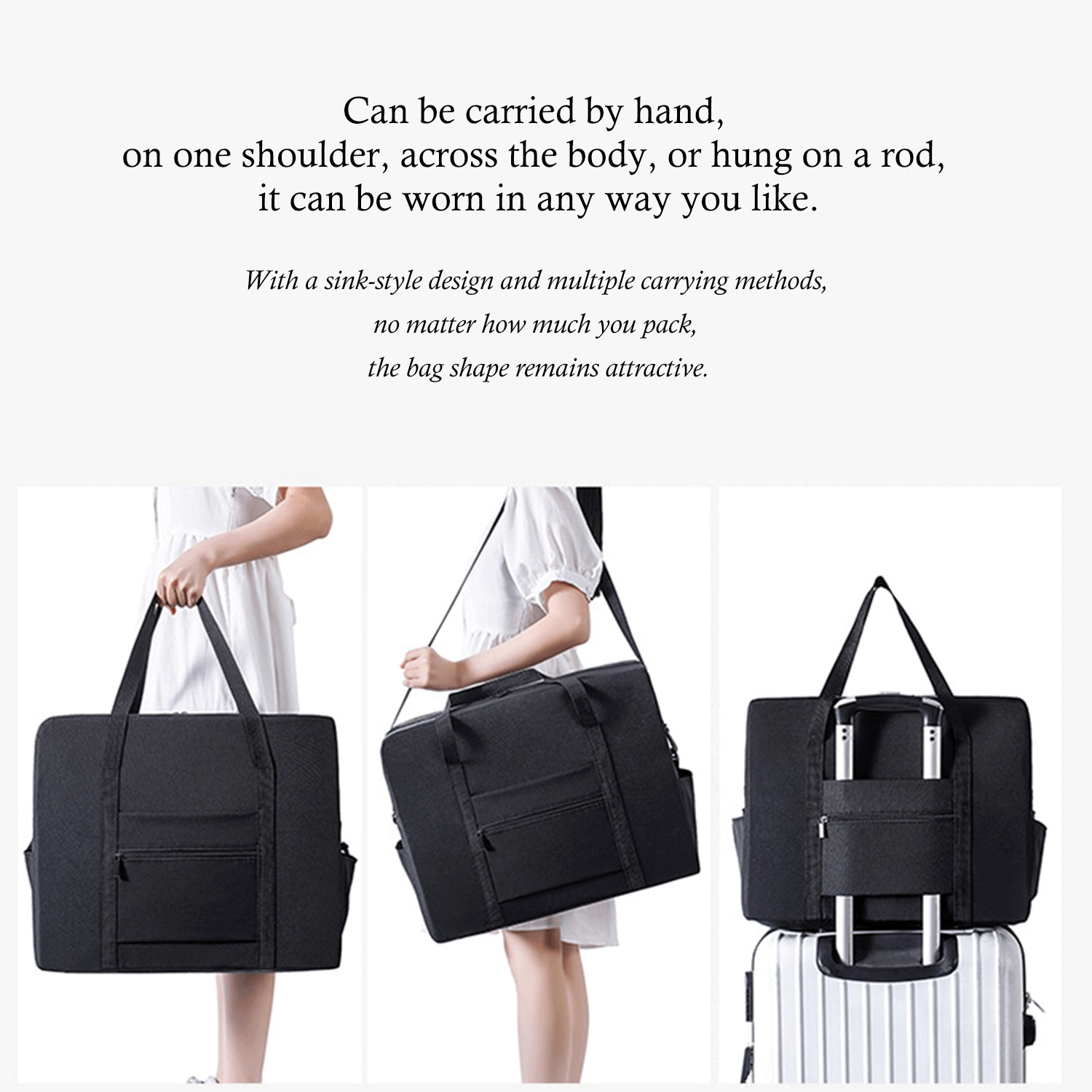 Waterproof Large capacity Foldable Oxford Luggage Duffel Bag 14