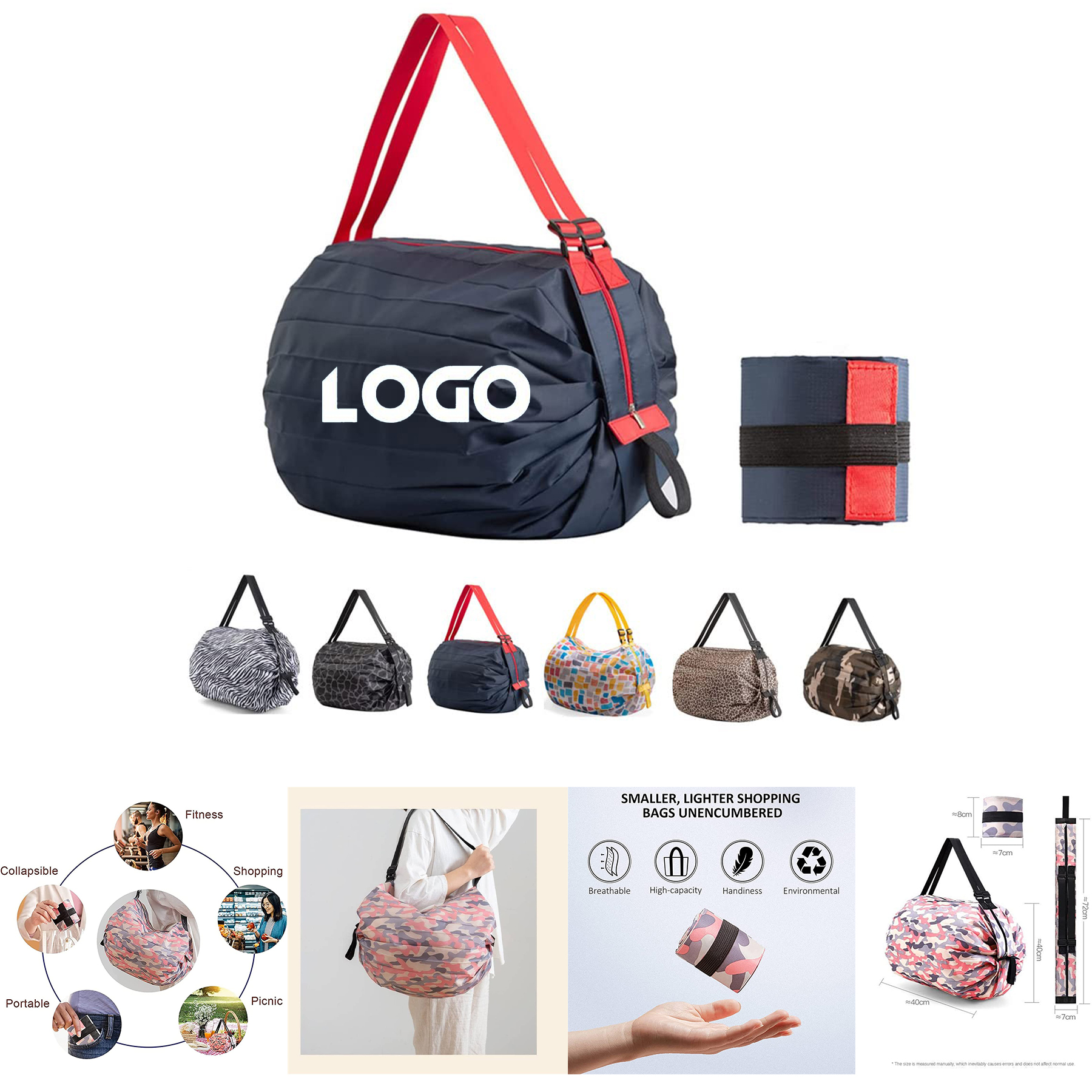 Large Capacity Portable Shopping Bag 2