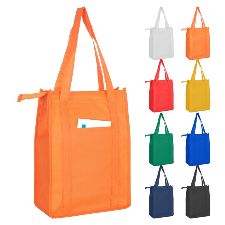 Non Woven Cooler Bag with Top Zip Closure 6