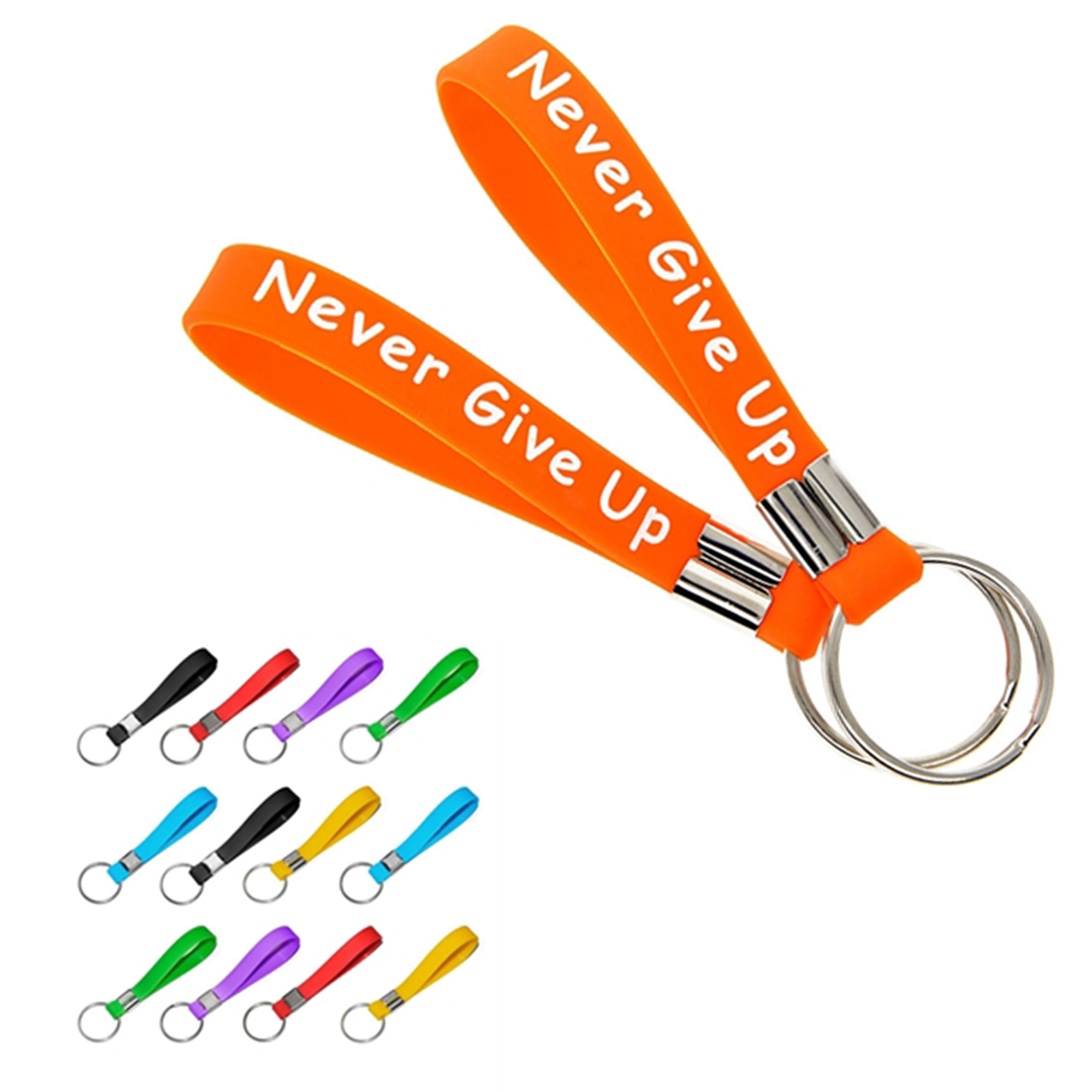 Custom Silicone Wristband Keychain 3