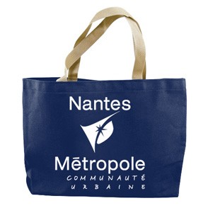 Colored Canvas Tote w/Gusset (14"x11"x3"), custom tote bag with logo imprint 3