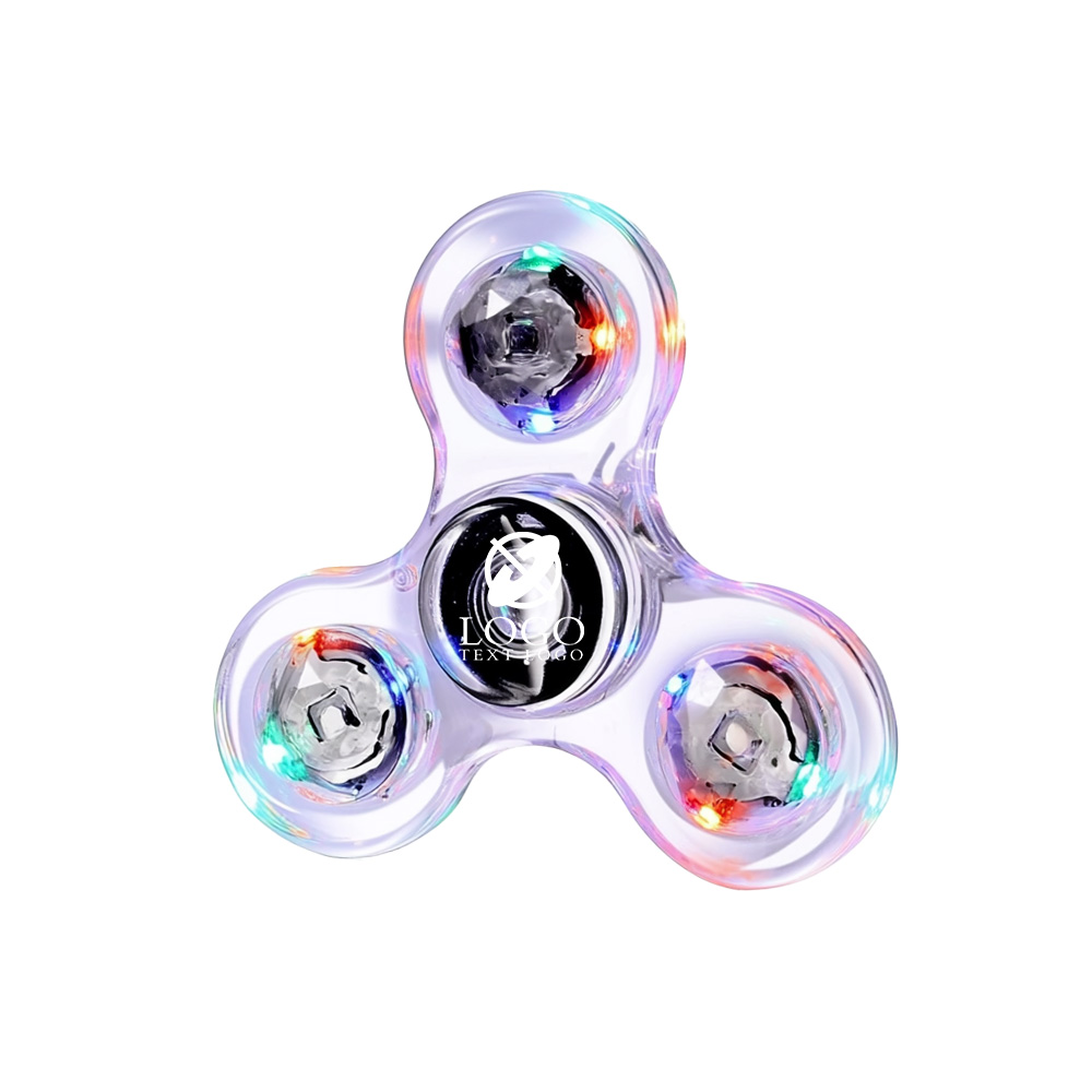 Custom Clear LED Light Fidget Spinner Toys 2