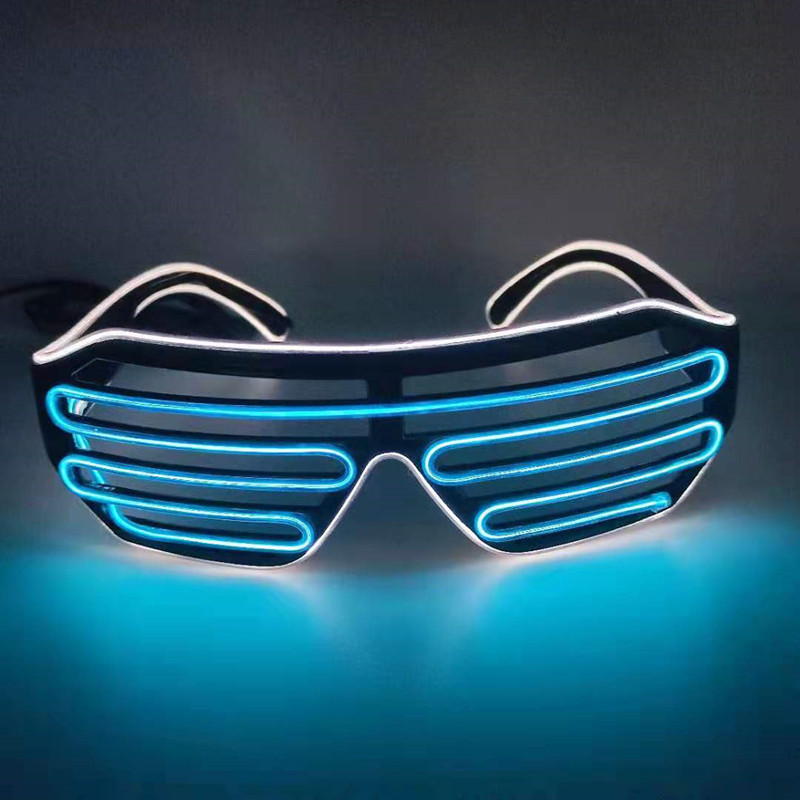 Light-Up Glow LED Slotted Glasses 5