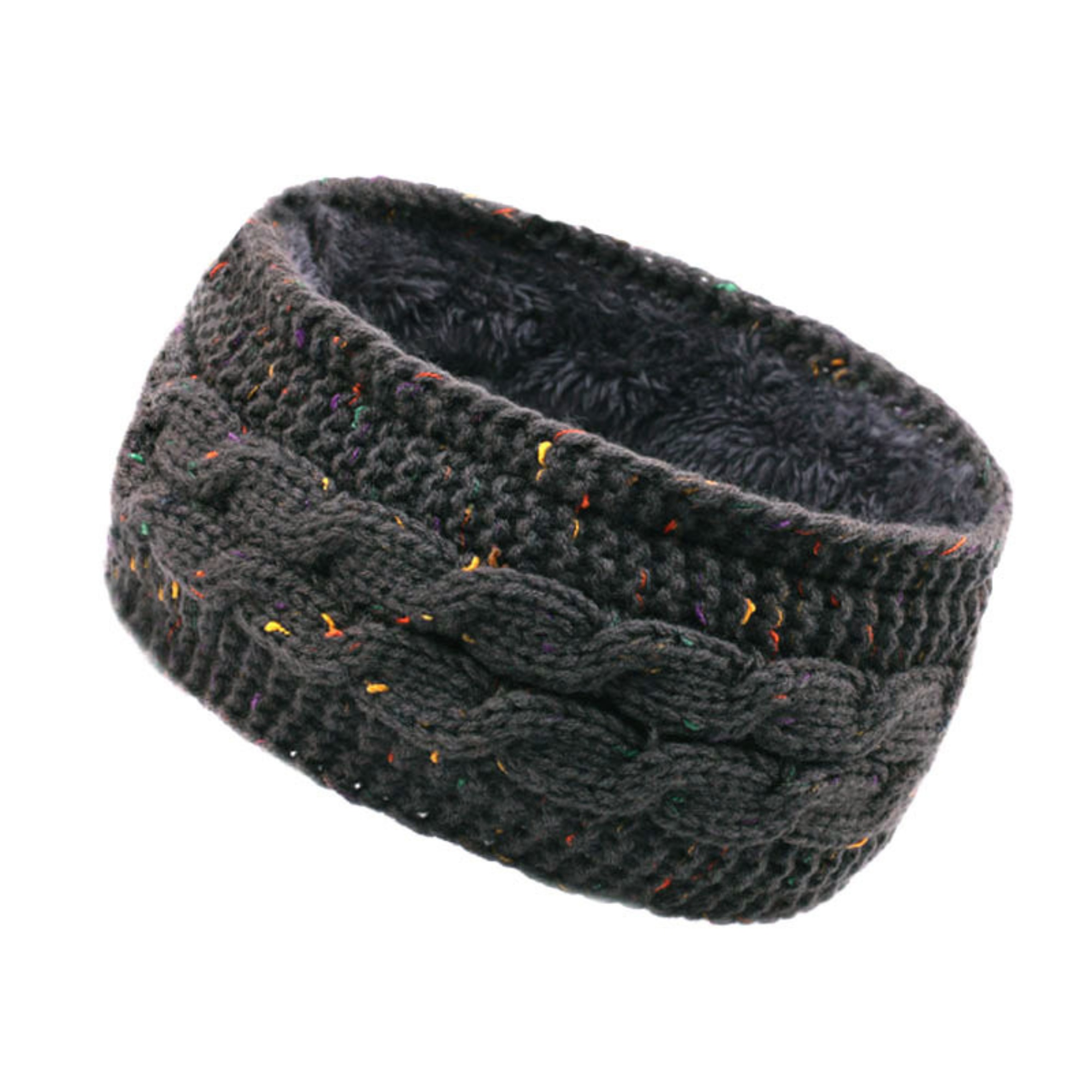 Warm Cable Knit Fleece Ear Band for Cold Weather 7