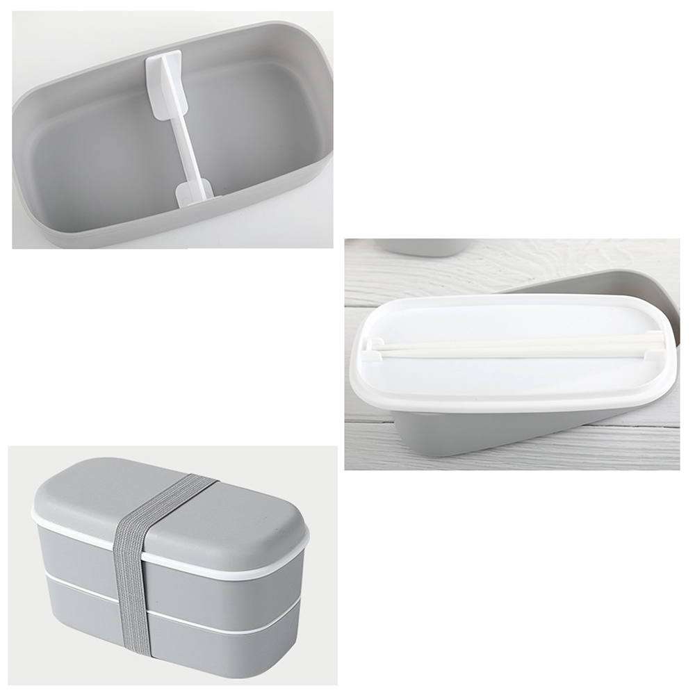 Double-layer Frosted Lunch Box 3