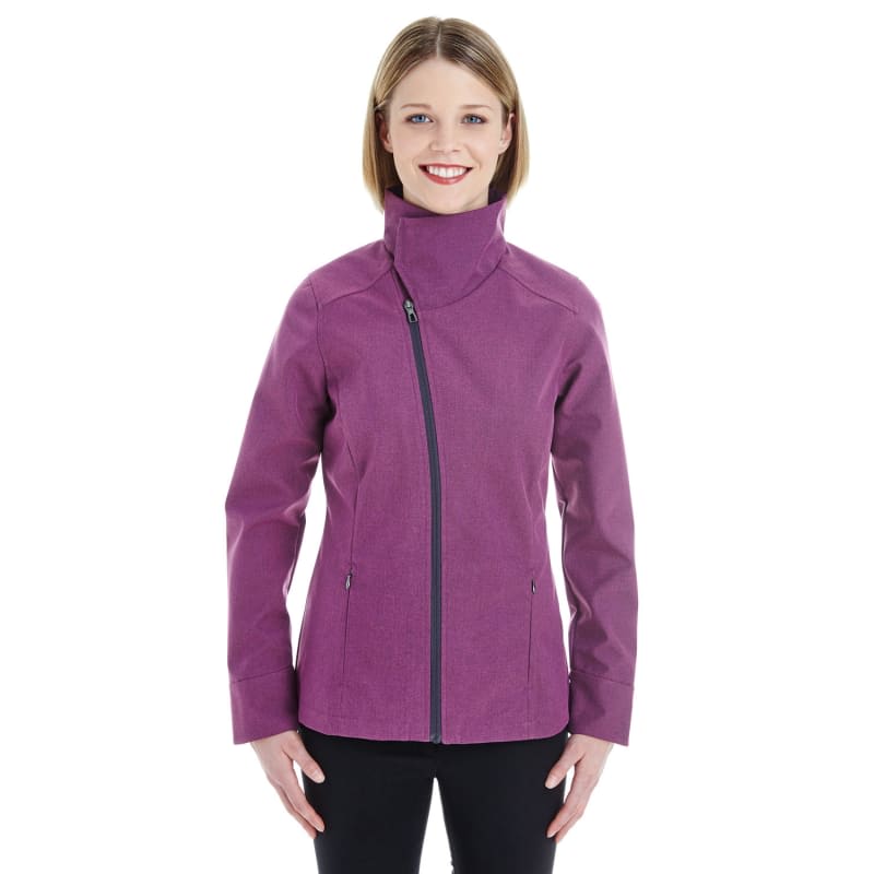 North End Ladies' Edge Soft Shell Jacket With Convertible Collar 4