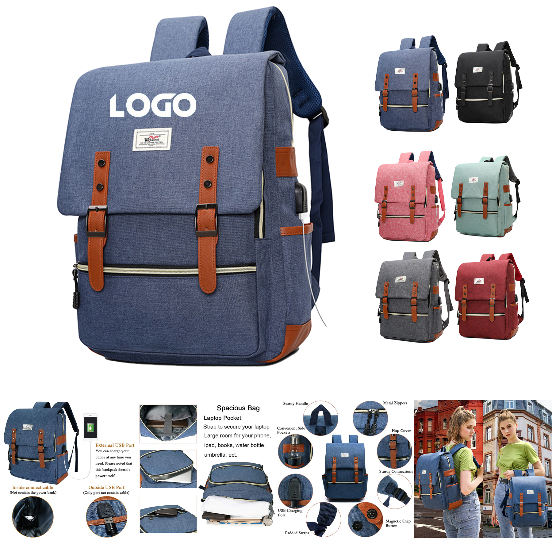 Unisex College Bag Bookbag
