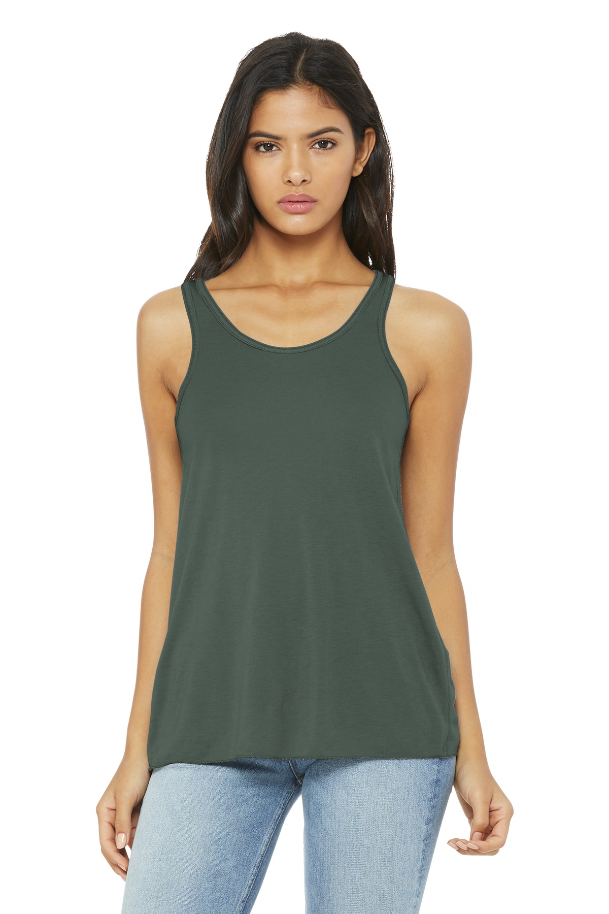 BELLA+CANVAS Women's Flowy Racerback Tank. BC8800 100