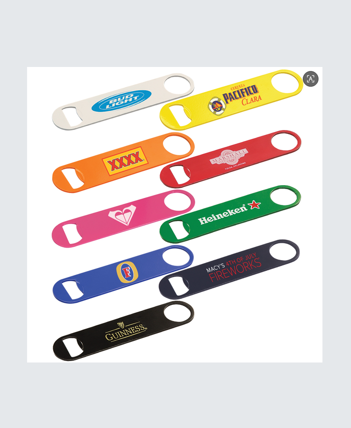 Paddle Style Powder Coated Steel Bottle Opener 2