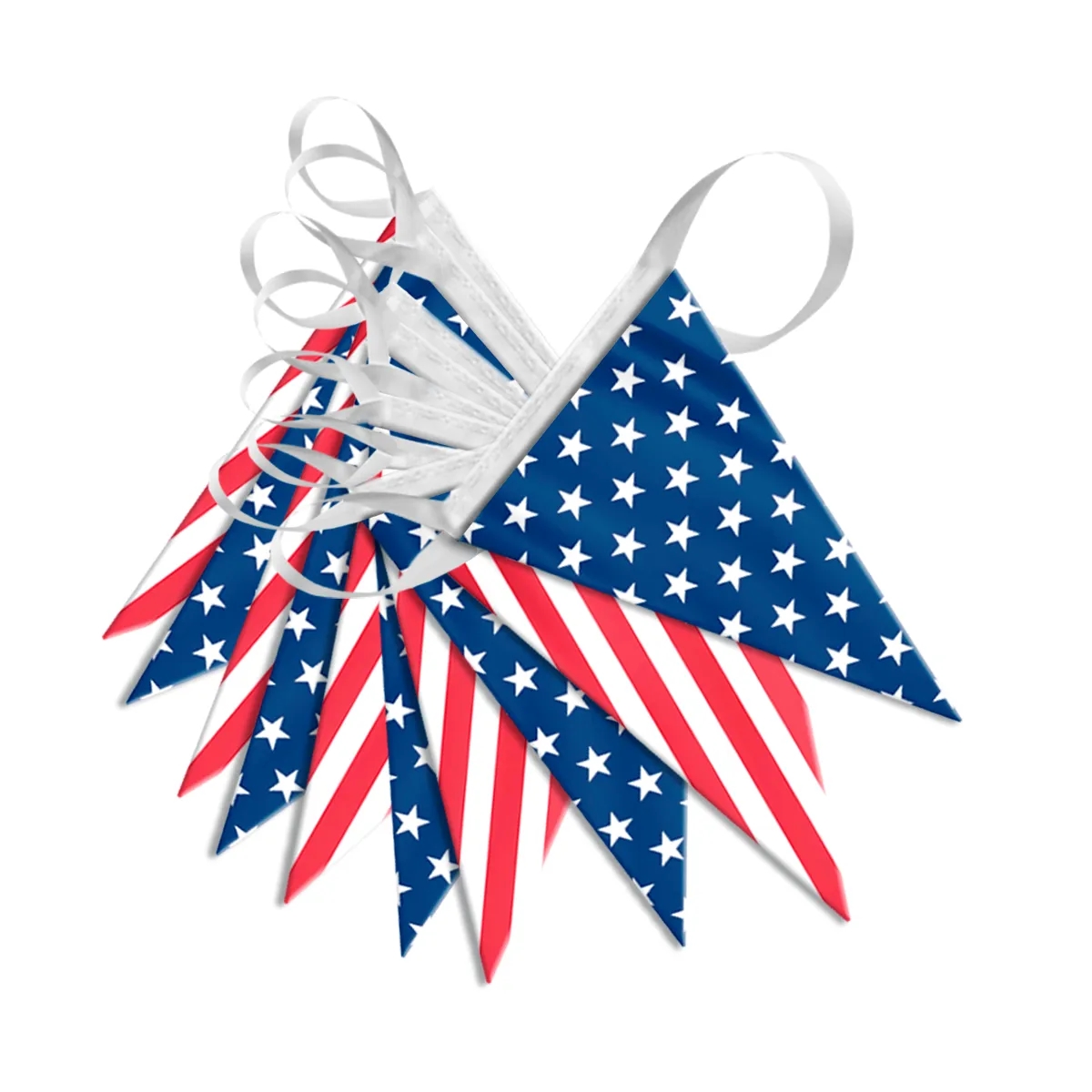 US Pennant Streamers 12" x 18" Polyester Fabric 2