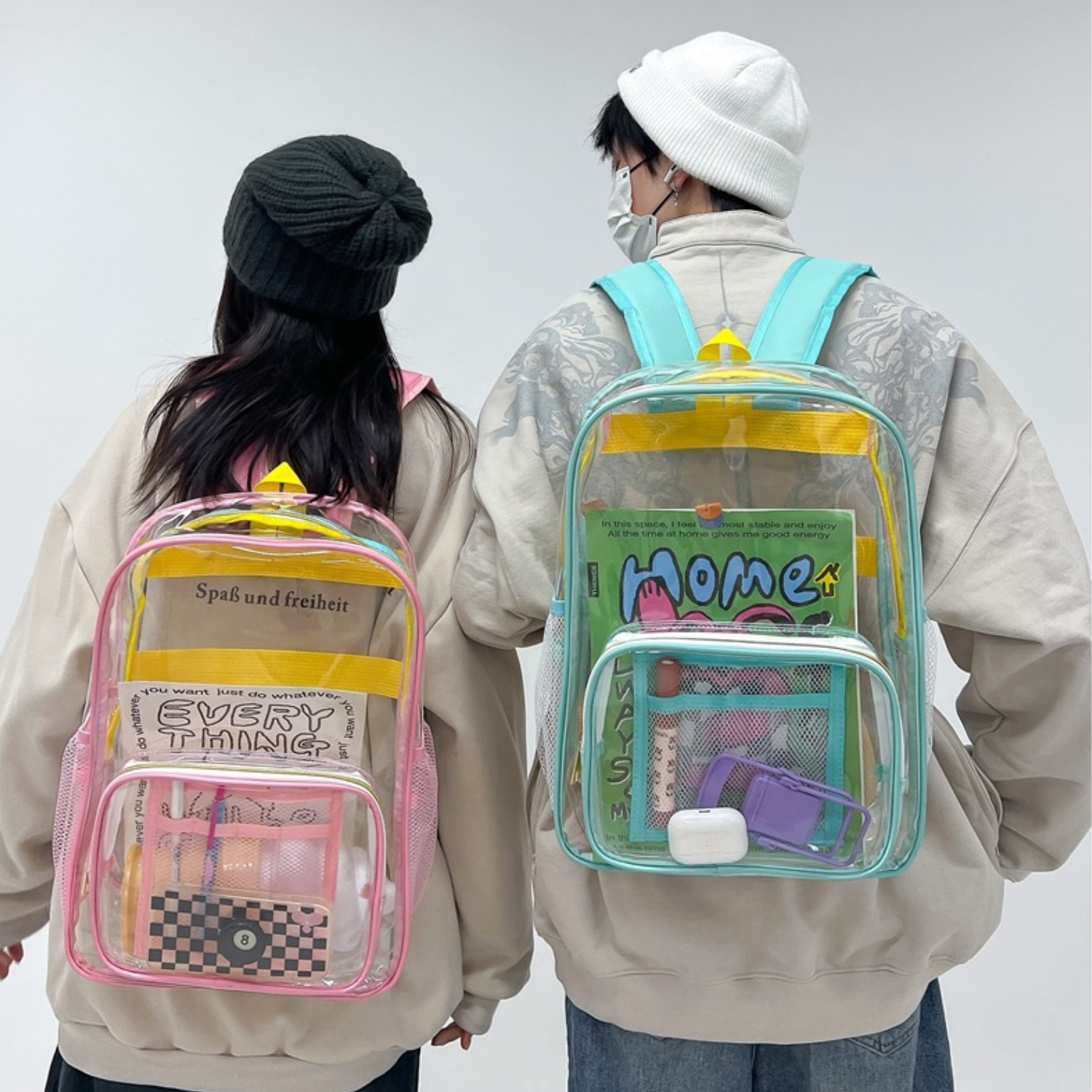 PVC Waterproof Clear Backpack 5