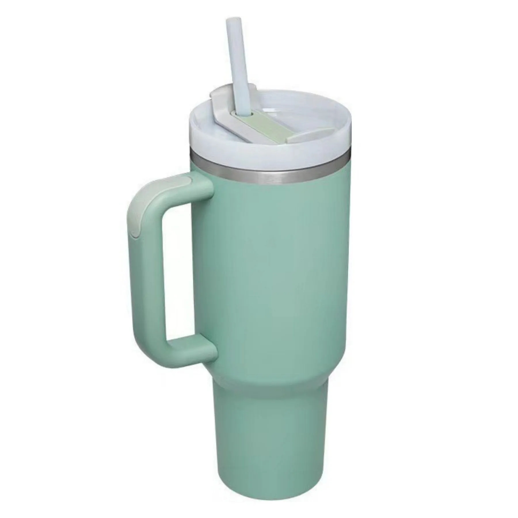 40 Oz Vacuum Tumbler w/ Handle & Straw 2