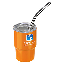 Mini Belmont 3 oz Double-Wall Stainless Steel Tumbler with Straw 29
