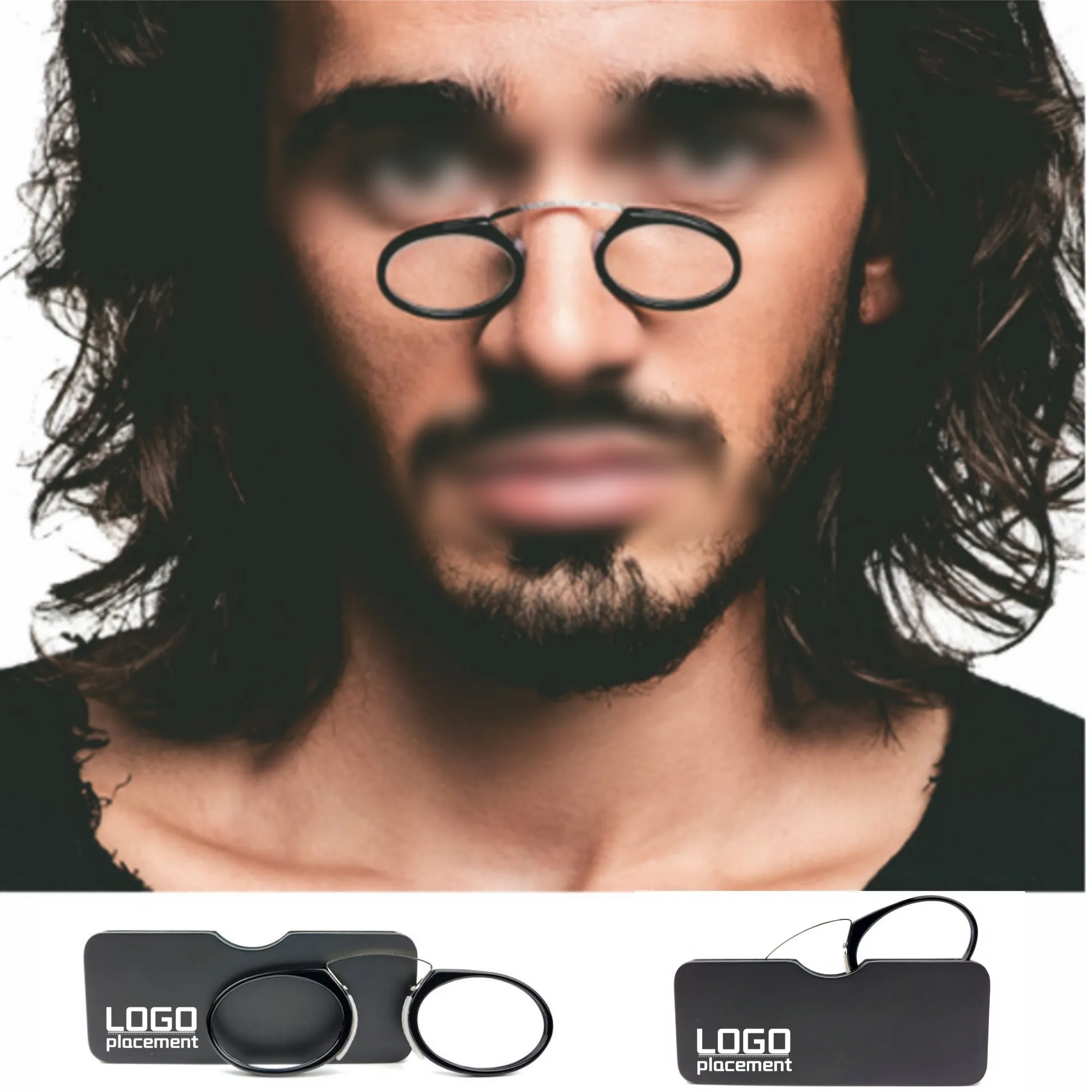TR90 Nose - Clip Mini Reading Glasses Without Temples 3