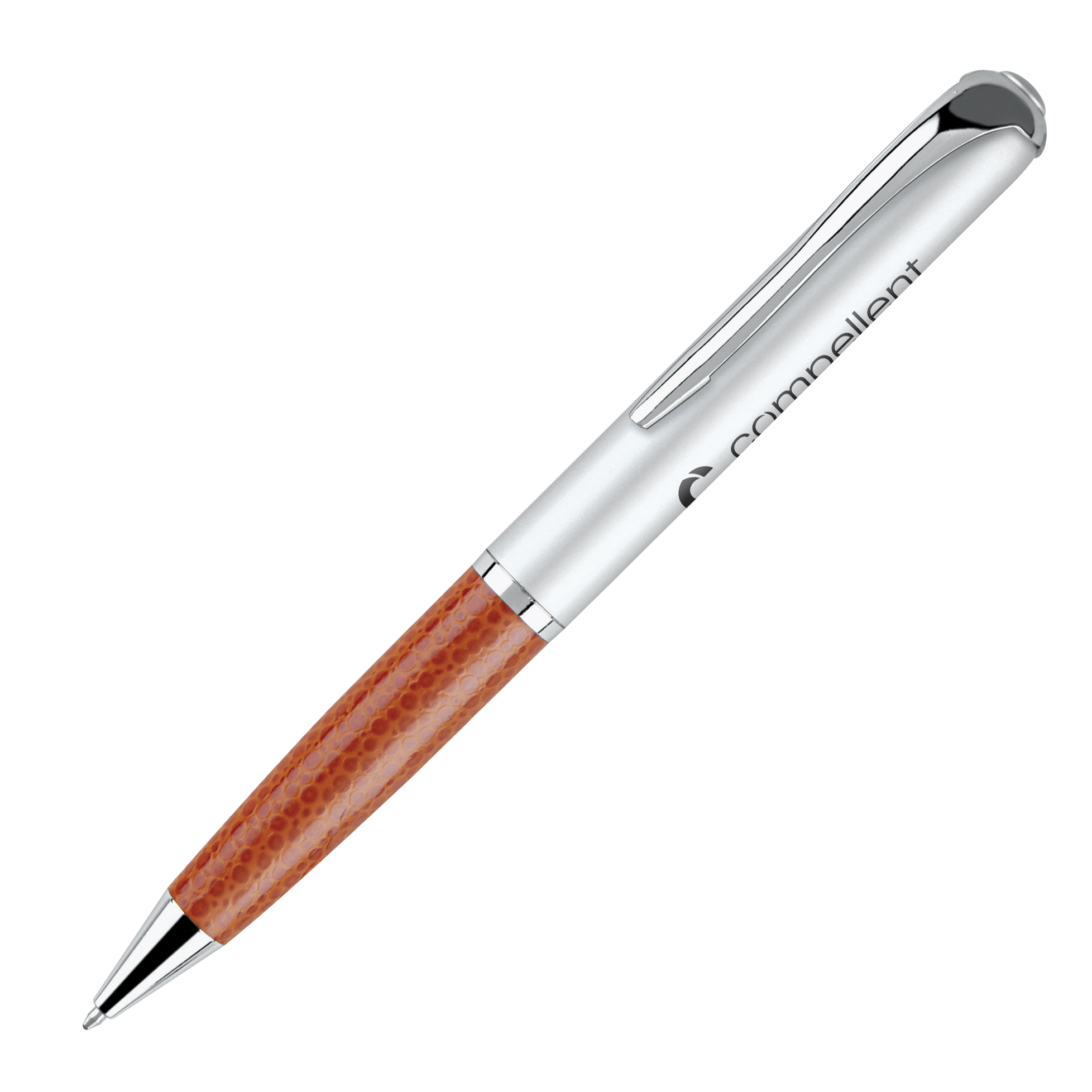 Castor Twist Action Pen with Leatherette Grip 1