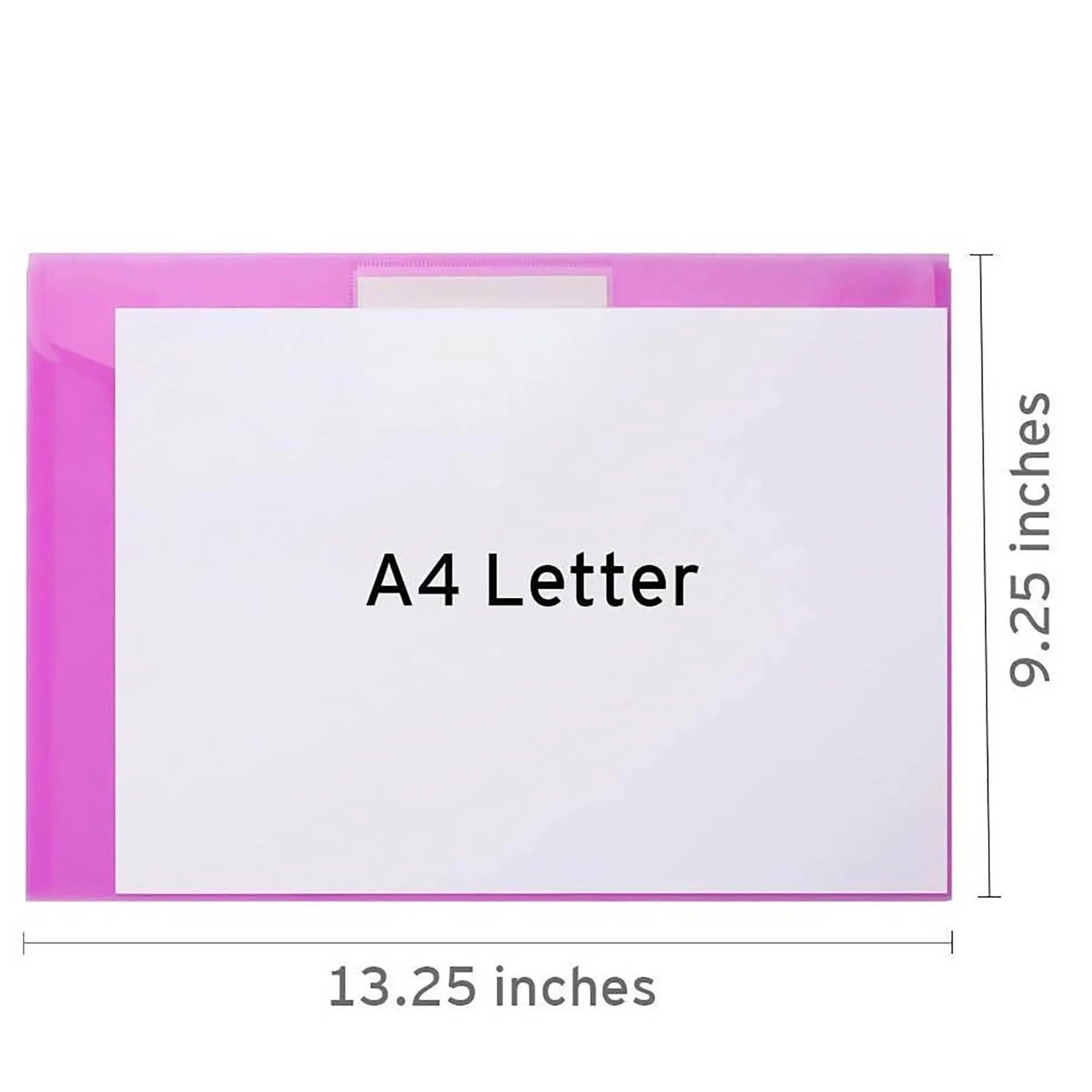 A4 Transparent Plastic File Bag 5