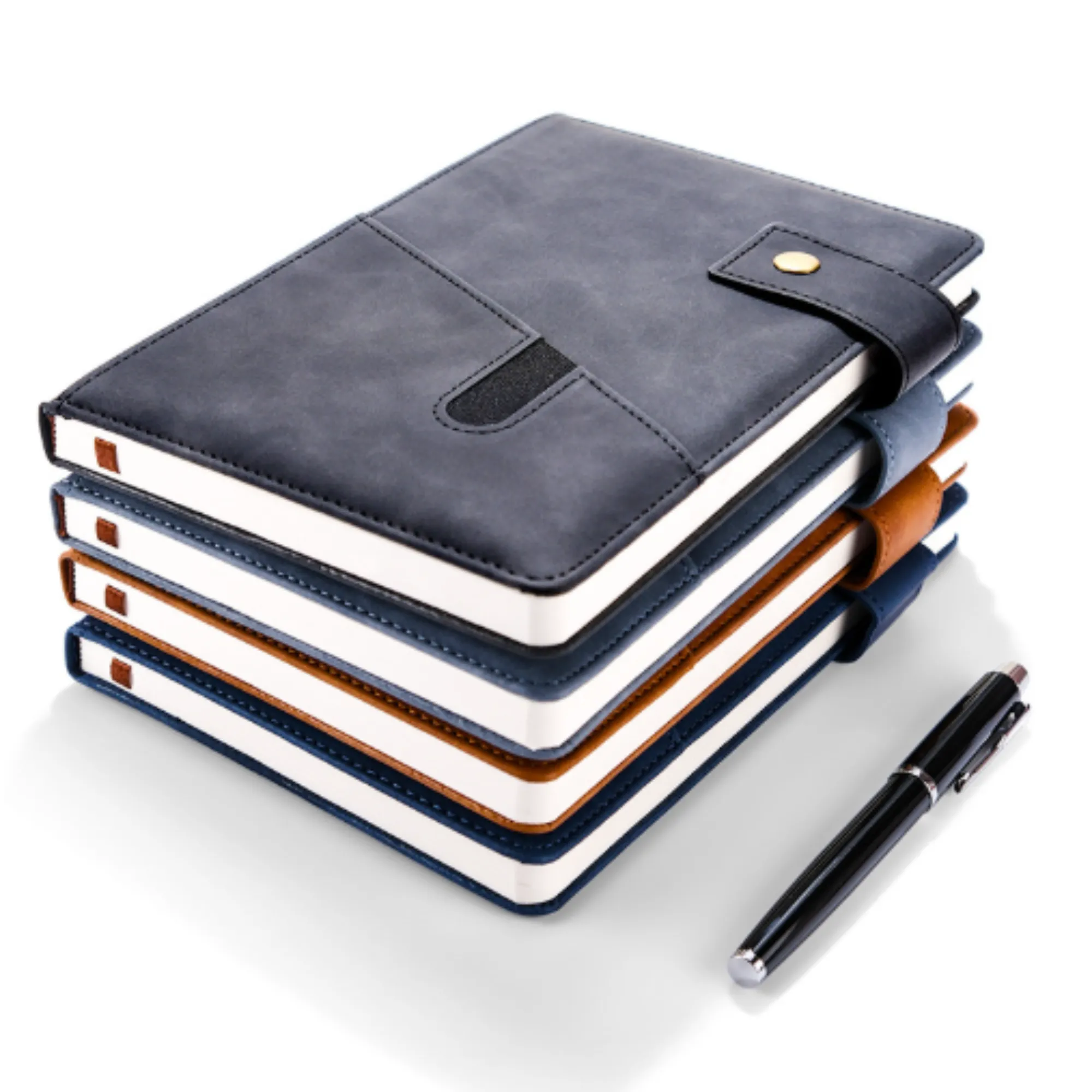 Leather Notebook With Phone Pocket Ideal For Office And Gift 1