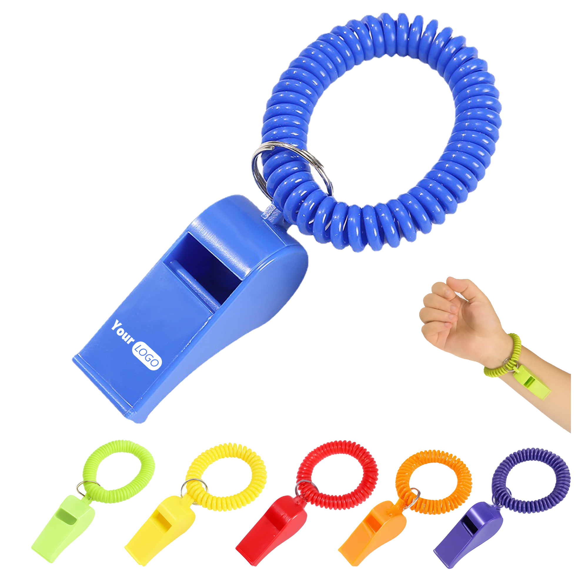 Coiled Keychain Whistle 2
