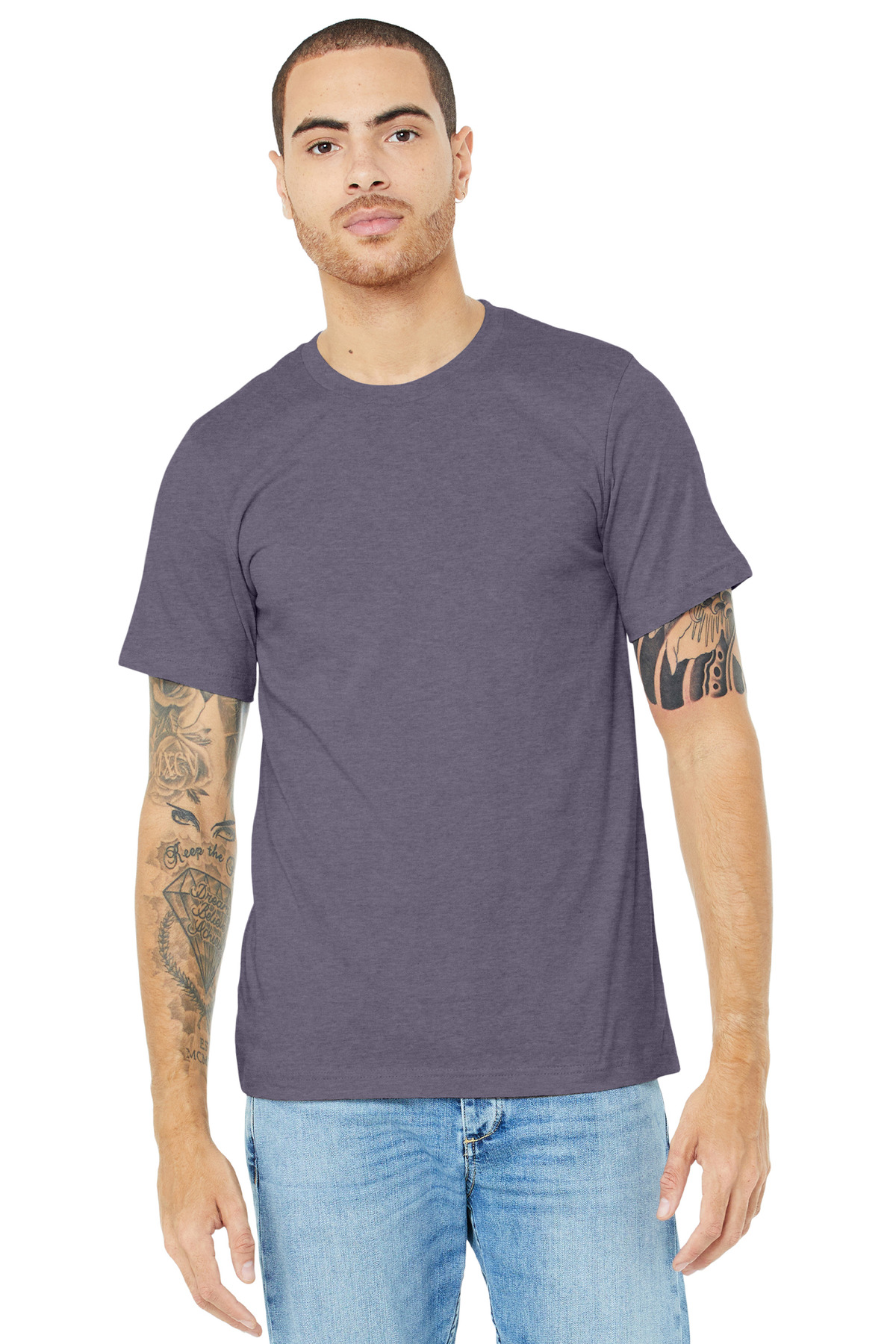 BELLA+CANVAS Unisex Heather CVC Short Sleeve Tee. BC3001CVC 143