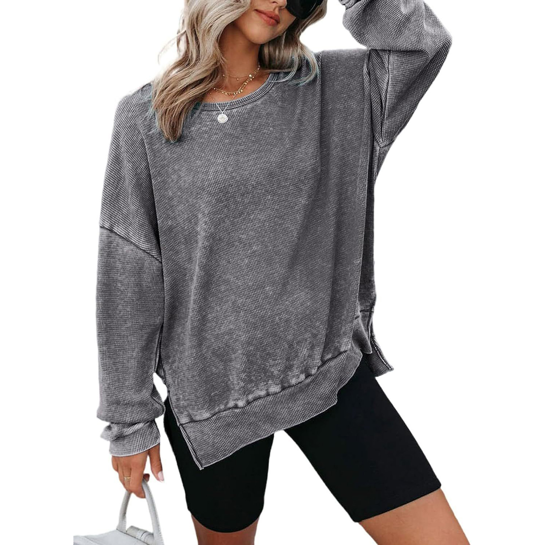 Womens Long Sleeve Tops Oversized Sweatshirts 7