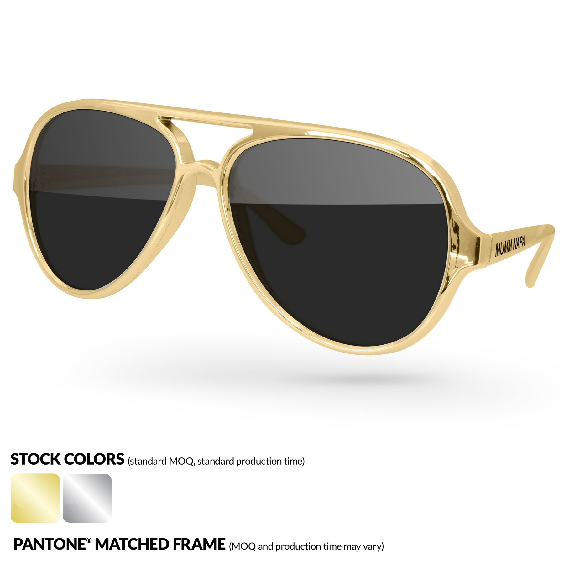 Metallic Aviator Sport Sunglasses 2