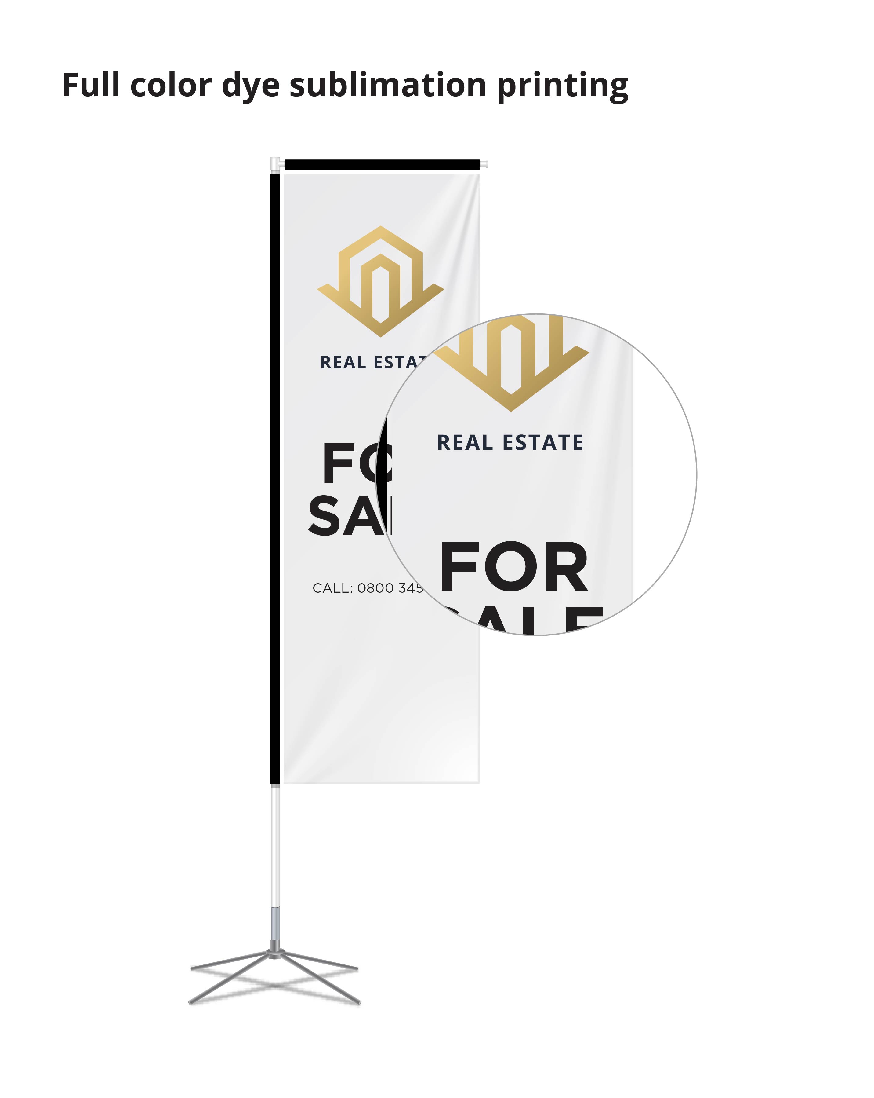 Flying Flag Banner Double Sided Kit (11ft) 2