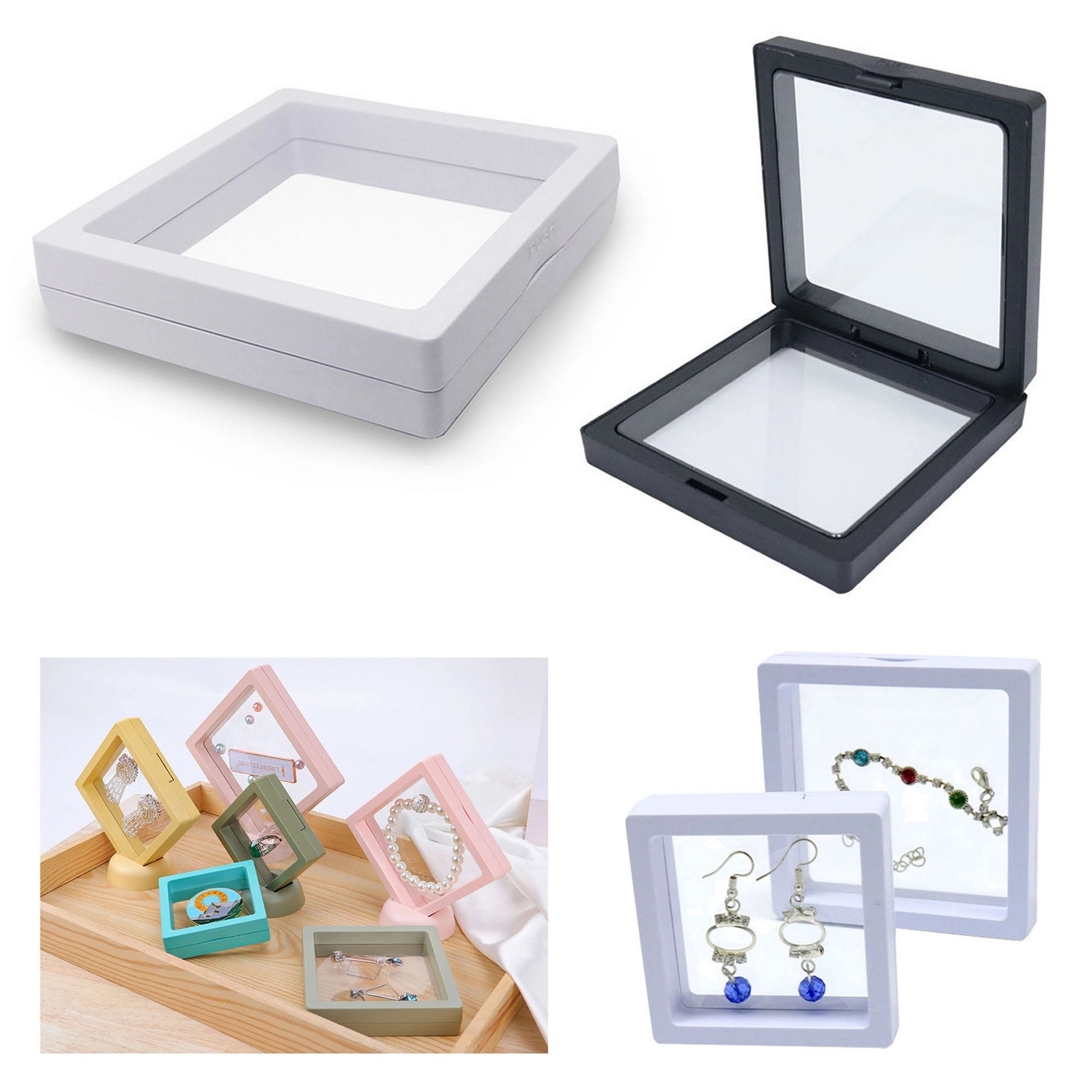 3D Floating Frame Display Holder Stand 5