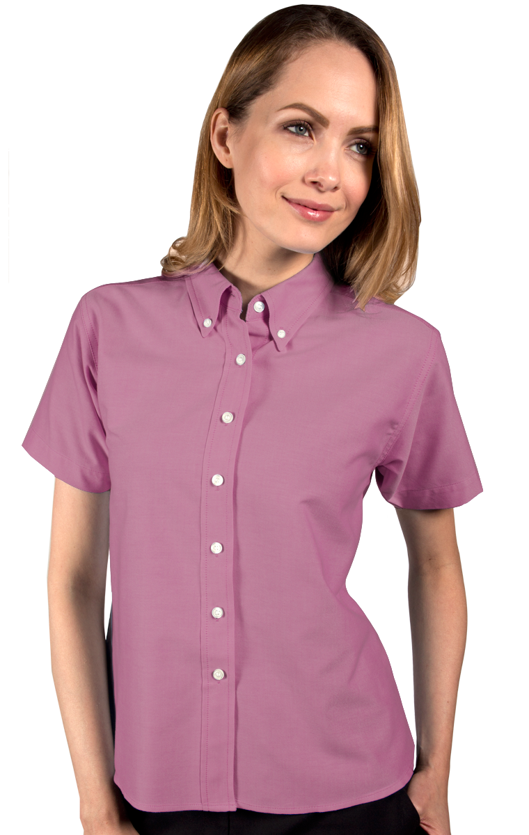 Ladies' Short-Sleeve Oxford Shirt 8