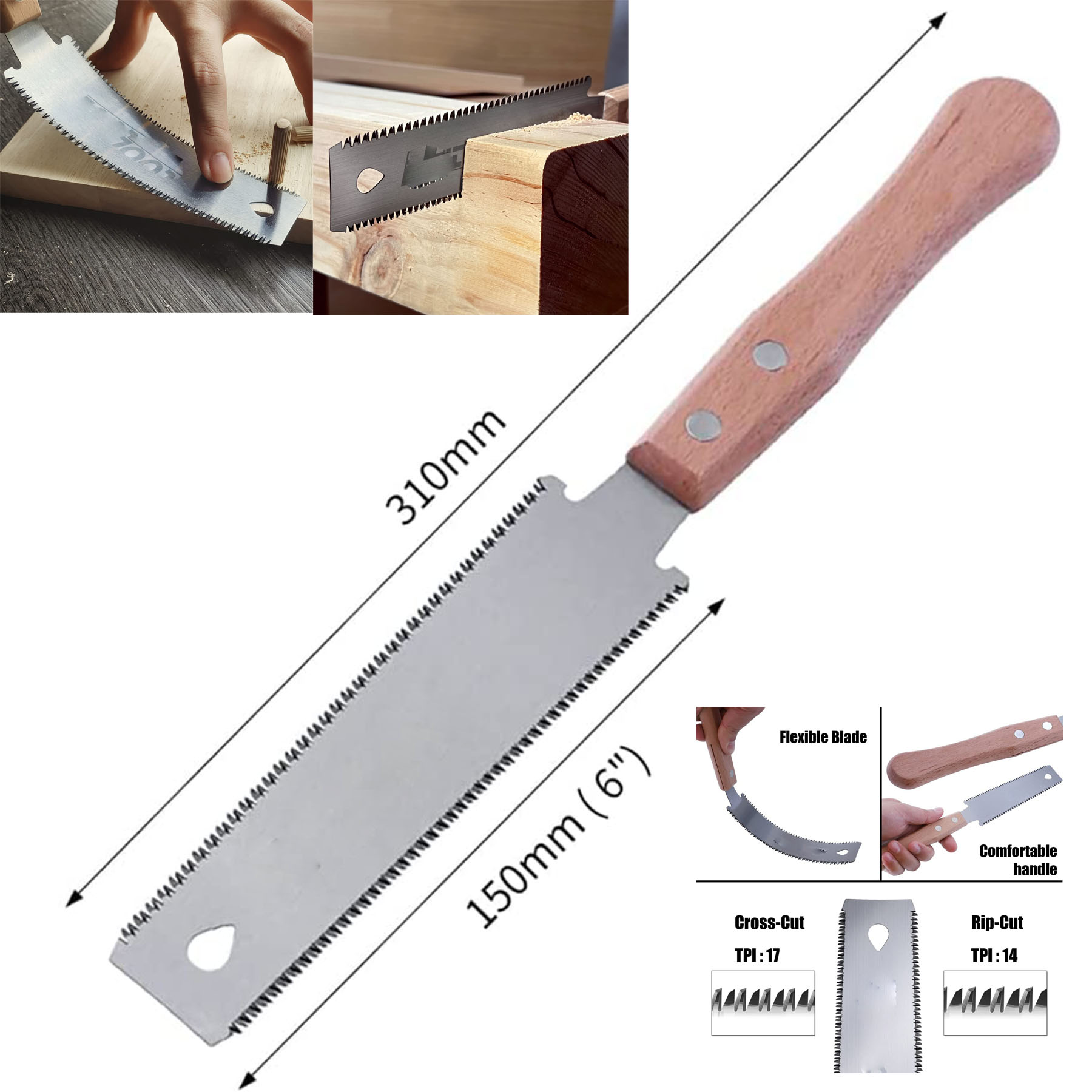 Double Edge Sided Hand Saw