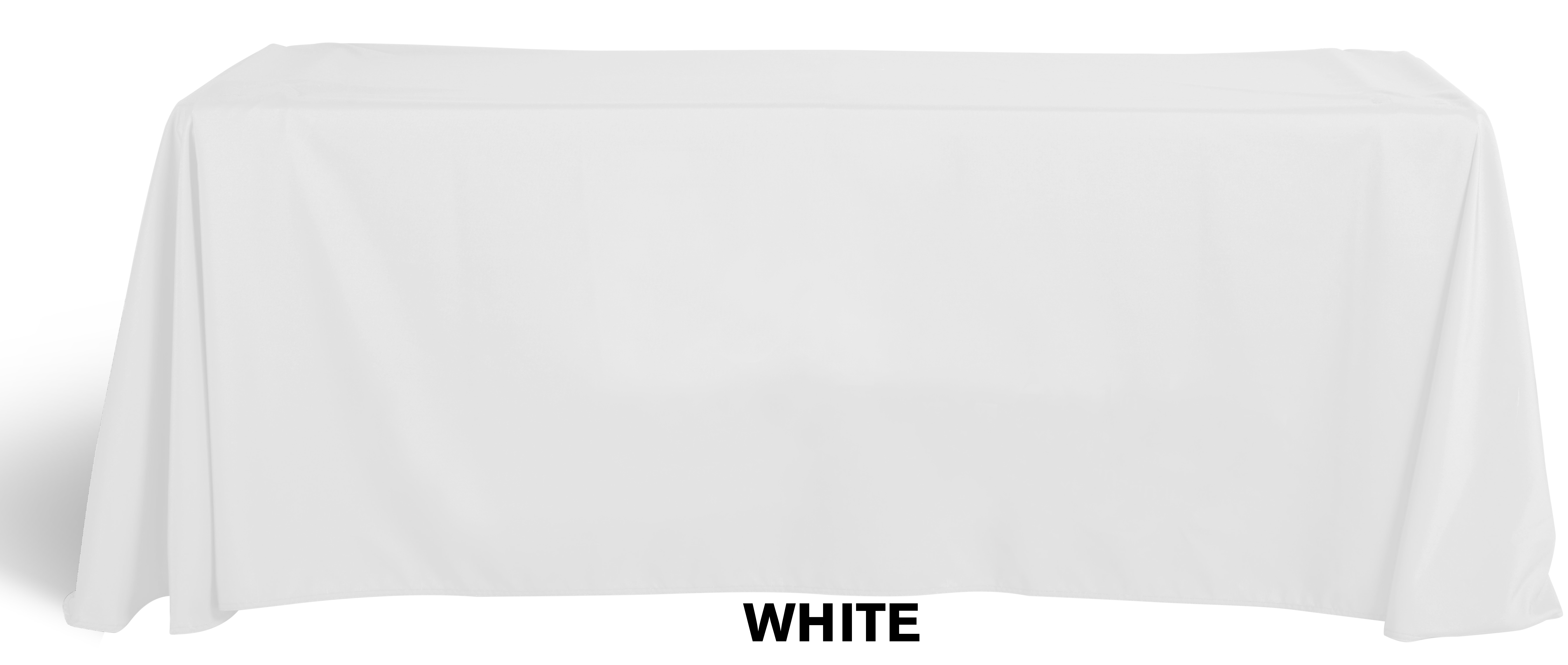 4' Flat, 4 Sided Dye Sublimation Front Panel Imprint Table Cover 1