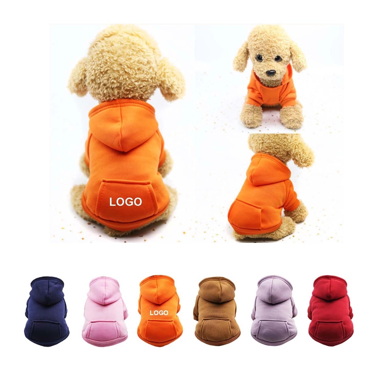 Pet Dog Hoodie With Pocket 1