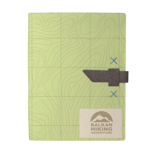 Hubbard Dye-Sublimated Felt Padfolio 54