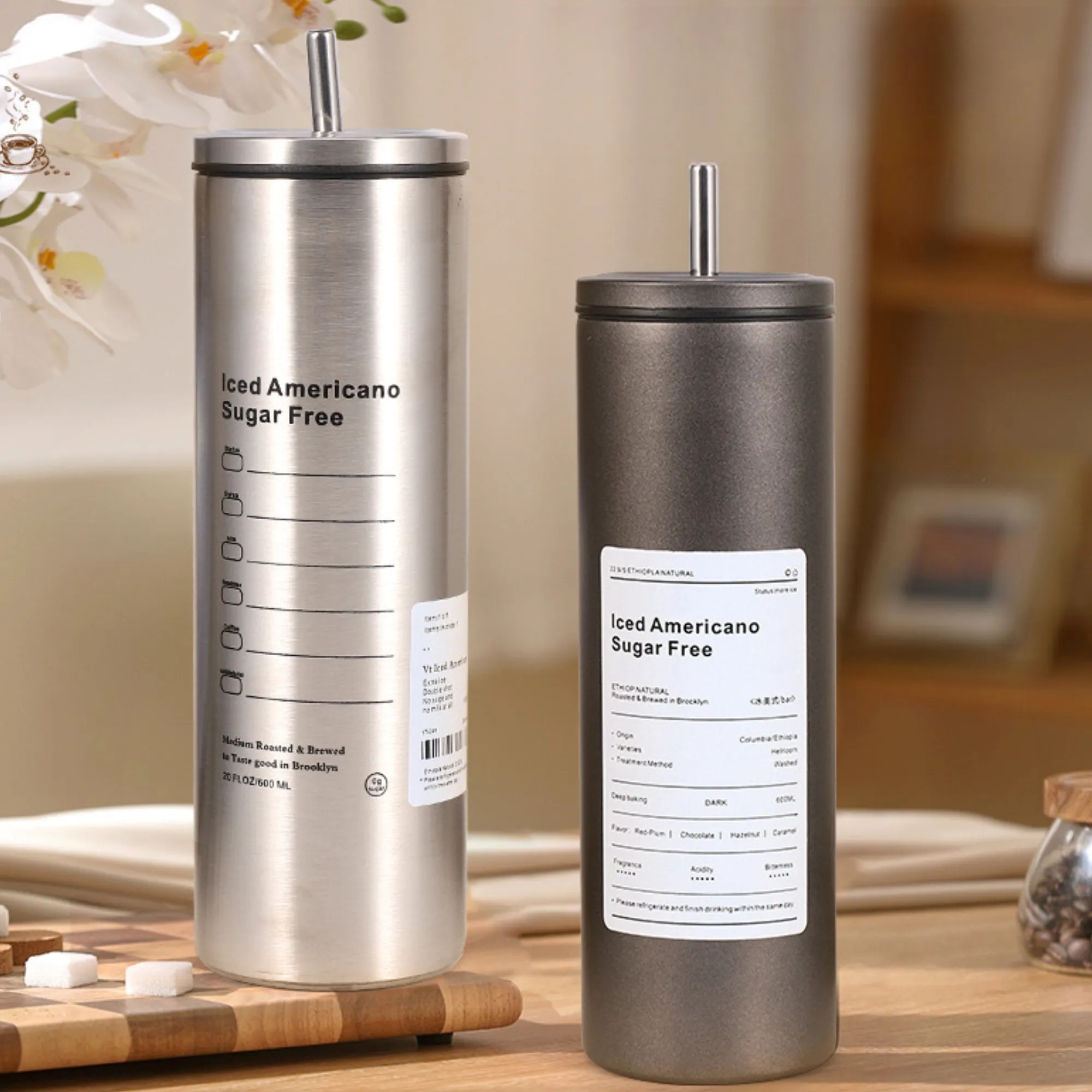 Metal Coffee Flasks Reusable Straws Corporate Gifts 5