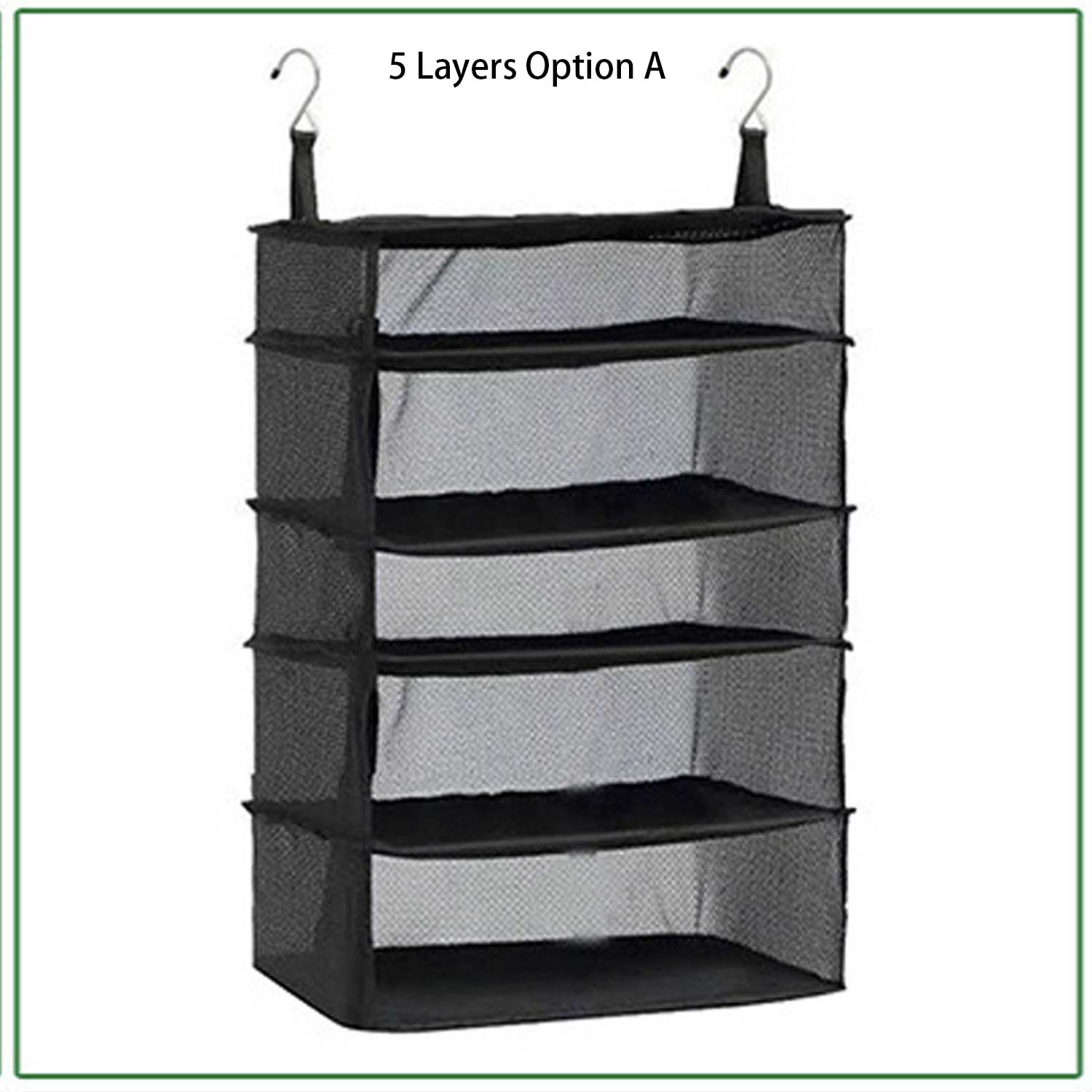 3/5/7-Layer Hanging Organizer - Foldable Mesh Storage Bag 10