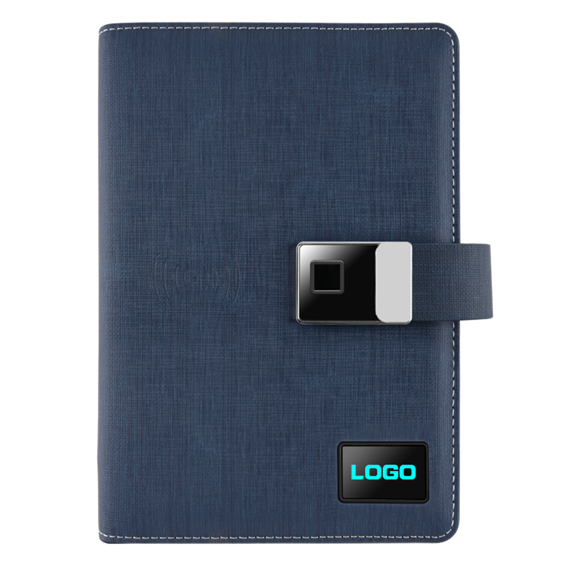 Fingerprint Lock Diary with 10000 mAh Wireless Power Bank 3