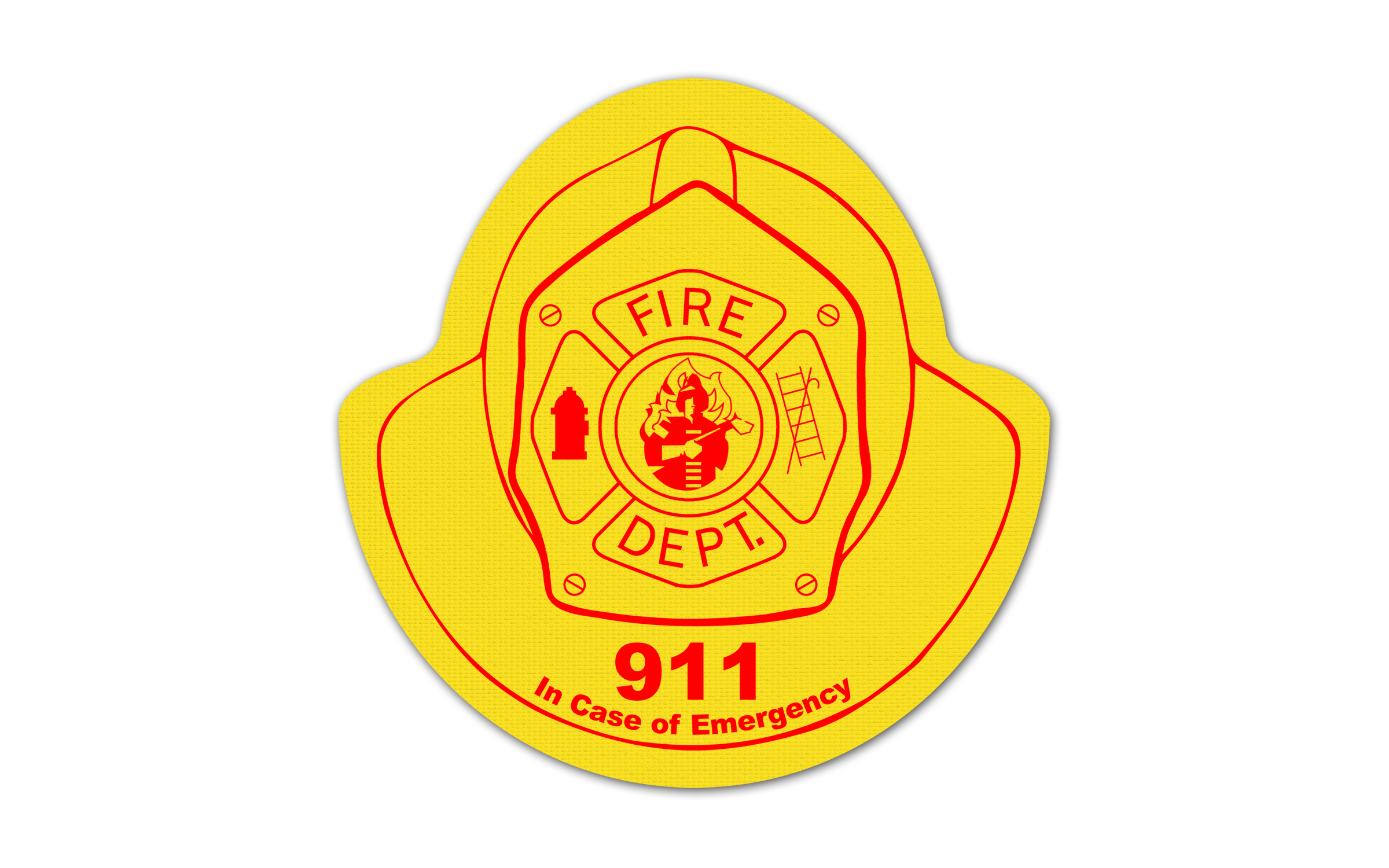 Fire Helmet Vinyl Jar Opener 23