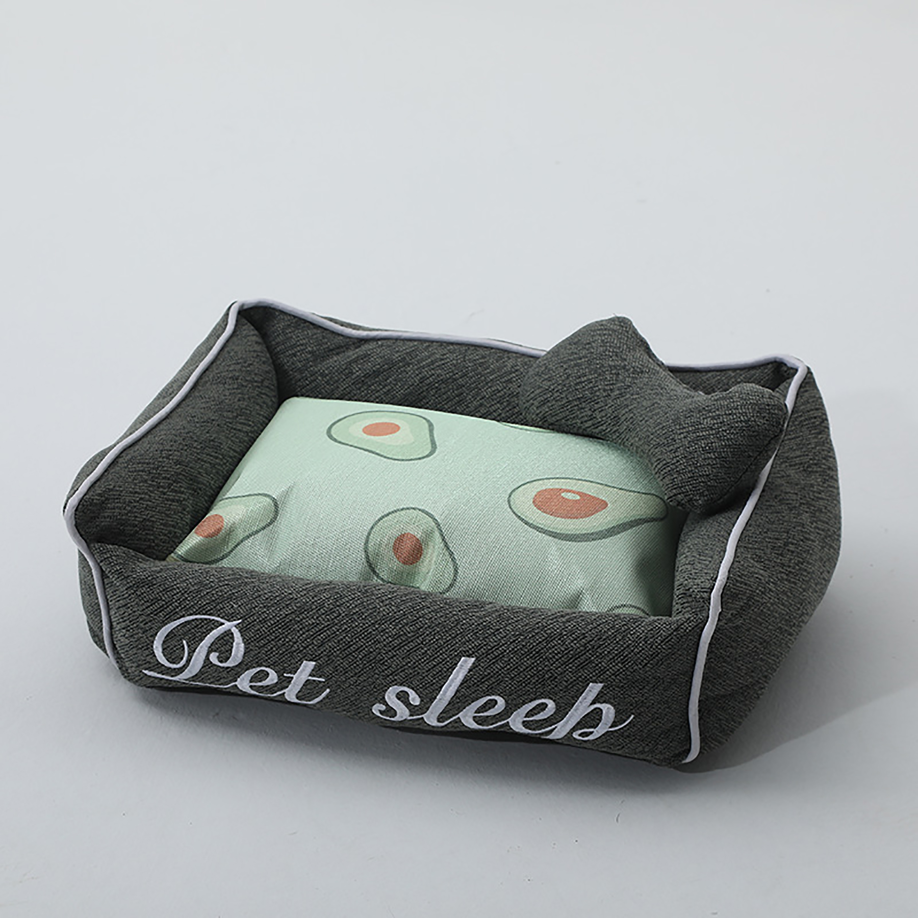 Rectangle Pet Nest Classical Puppy Cat Bed 2